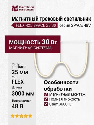Магнитный трековый светильник FLEX R25 SPACE 38.30 W 3000