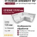 Угловой элемент 90° Внешний Grand Line, Белый (RAL 9003)