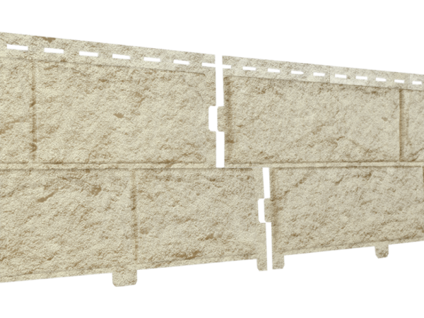 Фасадные панели Ю-Пласт, Стоун Хаус, Золотистый камень.