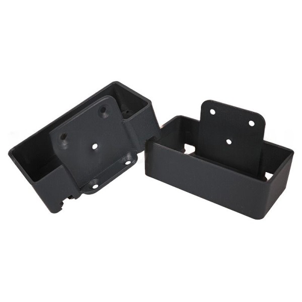 Крепление перил алюминиевое прямое GardenParkett, цвет графит