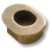 Ручка врезная 4859-22, материал Замак, отделка Бронза, 50*36*2,5 мм