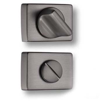 Дополнительные розетки для сантехнического замка RO15W6 BBN ROSET, материал Замак, отделка Титан, 53*37 мм