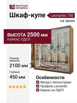 Шкаф-купе Leonardo 750