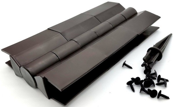 Поворотный пластиковый угловой элемент от 60° до 300° для ДПК доски 225х30 мм, Черный Holzhof