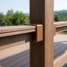 Крепление перил прямое алюминиевое GardenParkett, Орех