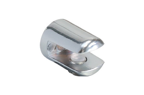 Полкодержатель П-образный для стекла 3-6мм MV17.ZCR000007, материал Замак, отделка Хром