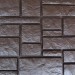 Фасадная панель Аэлит в стиле дворцового камня, цвет коричневый.