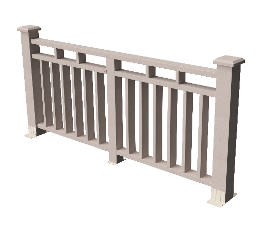 Декоративное ограждение из ДПК GRINDERDECO, выбеленый дуб, Европа