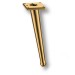 Опора мебельная 1180 BONE Leg 200 мм Gold, материал Замак, отделка Золото