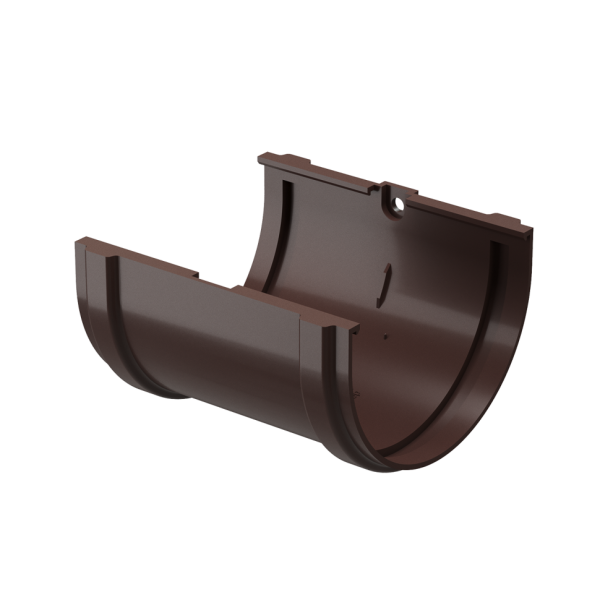 Соединитель для желобов Docke Premium, цвет Шоколад