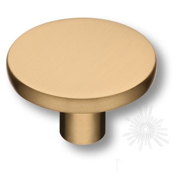 Ручка кнопка 35-Champagne Gold, материал Замак, отделка Латунь, 25*d=40 мм