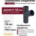 Тройниковое соединение для труб, Grand Line, Серый (RAL 7024)
