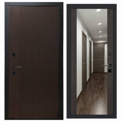 Дверь входная «Сириус», внутренняя панель Н-108 ( дуб серый)