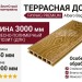 Террасная доска Faynag, ALbero Bagnato, Орех