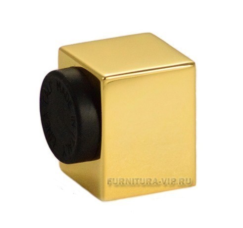 Ограничитель квадратный напольный "ZEN" 200301 OZ, материал Латунь, отделка Золото, 28*28*35 мм