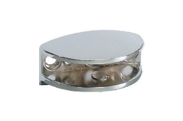 Полкодержатель П-образный для стекла 8-10мм MV16.ZCR000011, материал Замак, отделка Хром