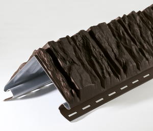 Наружный угол Ю-Пласт, Декоративный, Коричневый цвет.