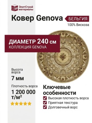 Ковер Genova 38028-6262/60 круг 240x240