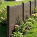 Забор из ДПК Savewood, SW Agger глянцевый, Темно-коричневый