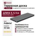 Террасная доска Grinder, мелкий вельвет, брашированная, цвет Асфальт