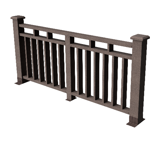 Декоративное ограждение из ДПК GRINDERDECO, цвет венге, Европа