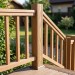 Столб опорный ДПК 3D GardenParkett 120х120мм, Светло-коричневый