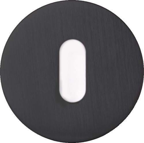 Дополнительные розетки для замка с межкомнатным ключом Накладка Cab круглая Черный матовый, материал Замак, цвет Чёрный, отделка, d=50 мм