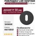 Дополнительные розетки для замка с межкомнатным ключом Накладка Cab круглая Черный матовый, материал Замак, цвет Чёрный, отделка, d=50 мм