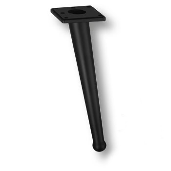 Опора мебельная 1180 BONE Leg 200 мм Matt Black, материал Замак, отделка Черный