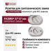Дополнительные розетки для сантехнического замка RO16W6 ELX10 ROSET, материал Замак, отделка Хром, 57*37 мм