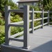 Столб опорный ДПК 3D GardenParkett 100х100мм, Серый