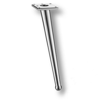 Опора мебельная 1180 BONE Leg 250 мм Chrome, материал Замак, отделка Хром