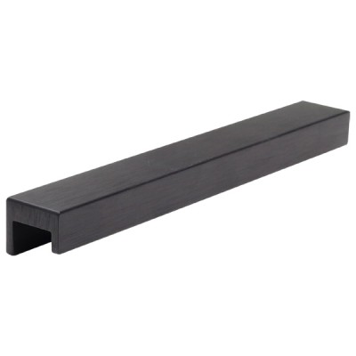 Ручка скоба HPP.05.0160.BL-BA, материал Алюминий, цвет Чёрный, отделка Черный, 190*22*25 мм