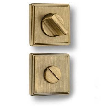 Дополнительные розетки для сантехнического замка RO17W6 ABM ROSET, материал Замак, отделка Бронза, 52*52 мм