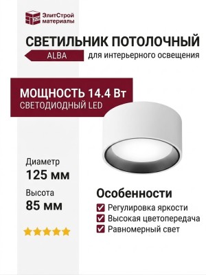 Светильник потолочный ALBA 14.40 WB DIM