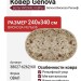 Ковер Genova 38027-6262/60 овал 240x340
