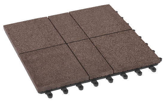 Модульный паркет ДПК GRINDERDECO Люкс 8 в цвете Шоколад