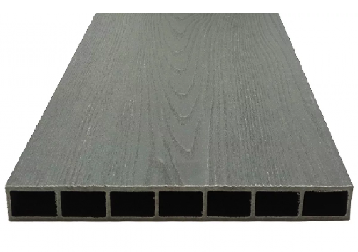 Доска для грядок и цветников из ДПК 3D NauticPrime, серый цвет, размеры 30х300х2950 мм.