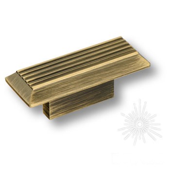 Ручка кнопка SYSTEM 9002 0016 ABM, материал Алюминий, отделка Бронза, 26*26*66 мм