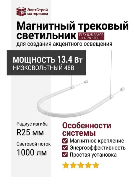 Магнитный трековый светильник FLEX R25 SPACE 13.40 W 1000