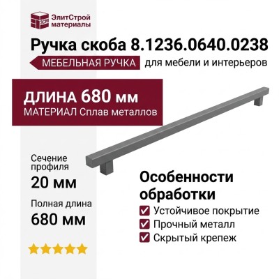 Ручка скоба 8.1236.0640.0238