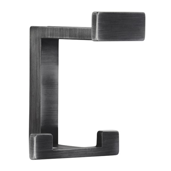 Крючок 2324/ZN75, материал Замак, отделка Серебро, 92*70*80 мм