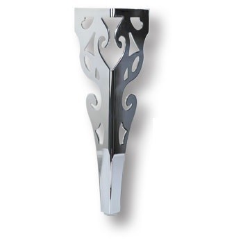 Опора мебельная KSA-2001-0400-A01, материал Сталь, отделка Хром, 400*100 мм