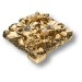 Ручка кнопка"Petit Bouquet" 20.35MO19, материал Замак, отделка Золото Кристаллы Swarovski, 25*32*32 мм