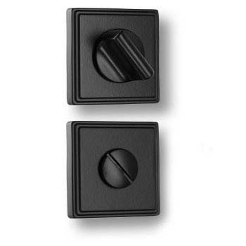 Дополнительные розетки для сантехнического замка RO17W6 AL6 ROSET, материал Замак, отделка Черный, 52*52 мм