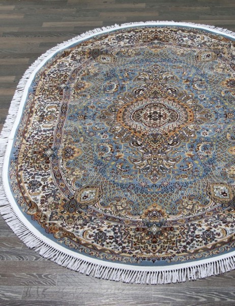 Ковер Shahreza d414 blue овал