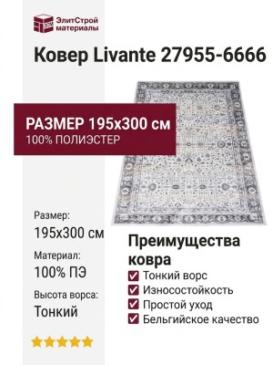 Ковер Livante 27955-6666 195x300