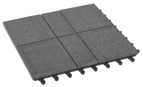 Модульный паркет ДПК GRINDERDECO Люкс 8 Цвет: Серый базальт