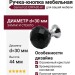 Ручка кнопка Gamet GZ-CRPA30-A1, материал Замак Стекло, отделка Хром Стекло, 44*d=30 мм