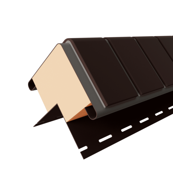 Термоугол Доломит «Кирпич» 40мм, Коричневый цвет